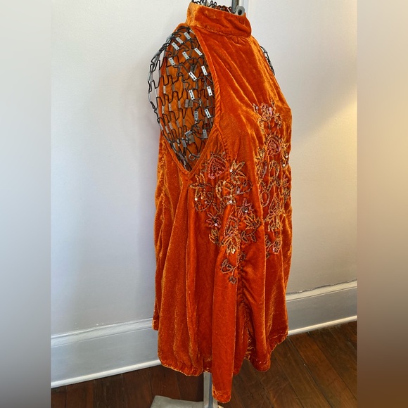 Free People Sequined Tunic Mini Dress EUC - Picture 2 of 5